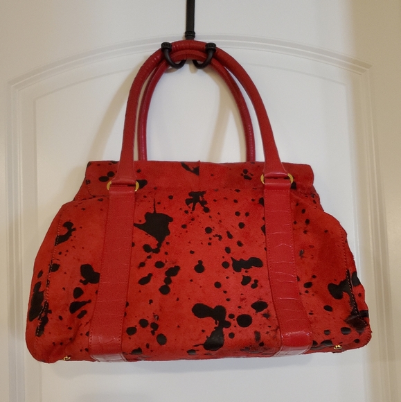 Vintage The Find Mohair/Leather handbag - Picture 2 of 4